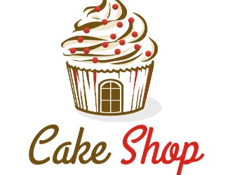 Projekt graficzny logo dla firmy online Cake Shop